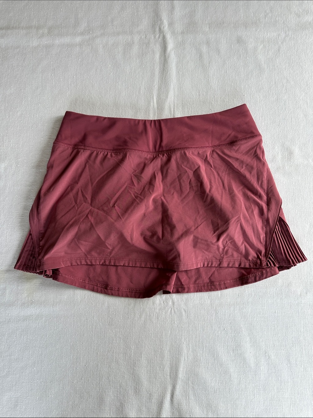 Lululemon Play Off The Pleats Skirt Misty Merlot 6